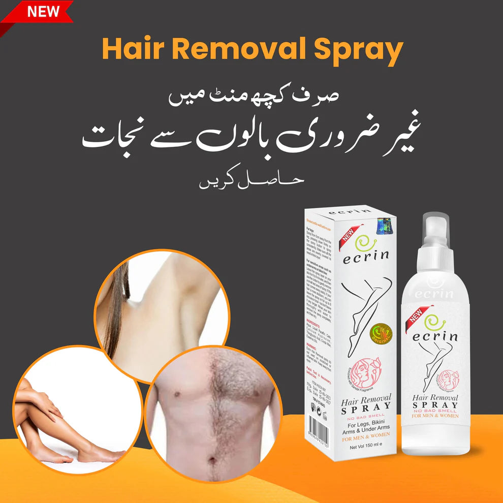 Ecrin Hair Removal Spray - Pack of 2 | Smooth & Gentle Hair Removal