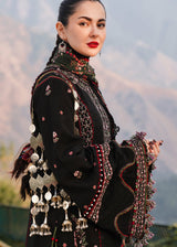HUSSAIN REHAR Lawn-3PC Embroidered with Digital Printed Dupatta-1073