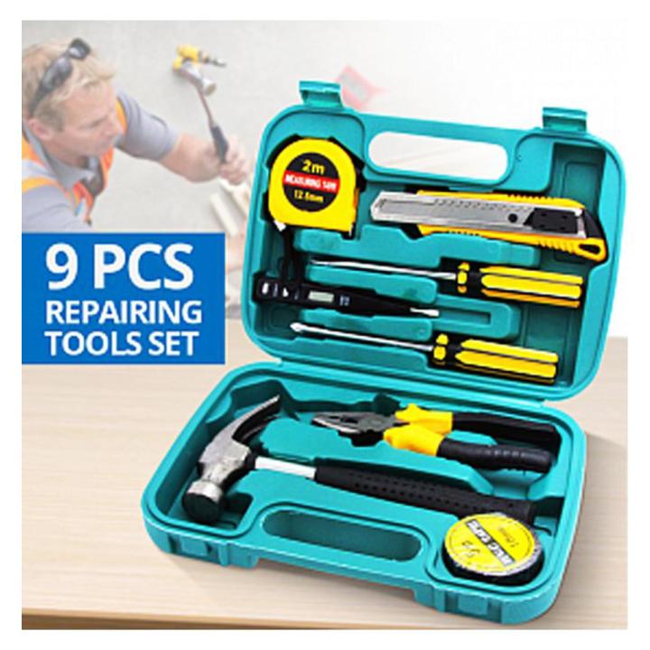 9-Piece Home Repair Tool Set with Hammer & Screwdrivers