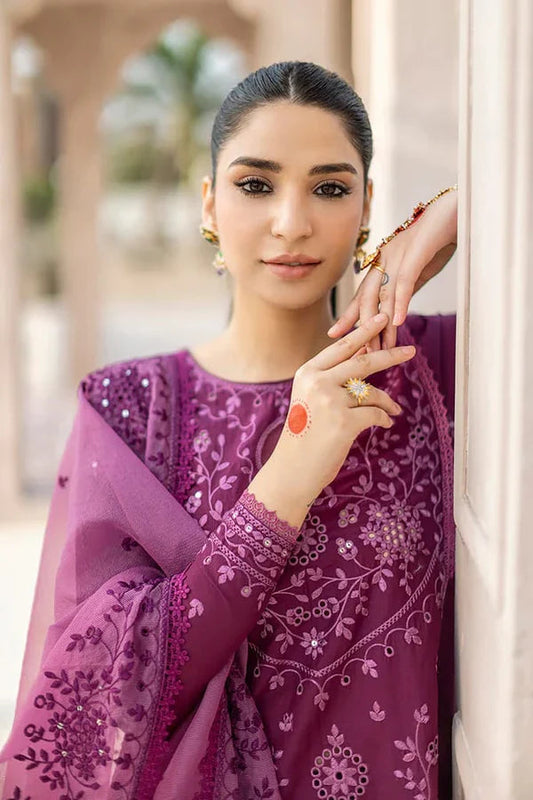 Lawn-2PC EMBROIDERED SHIRT AND TROUSER - 1219